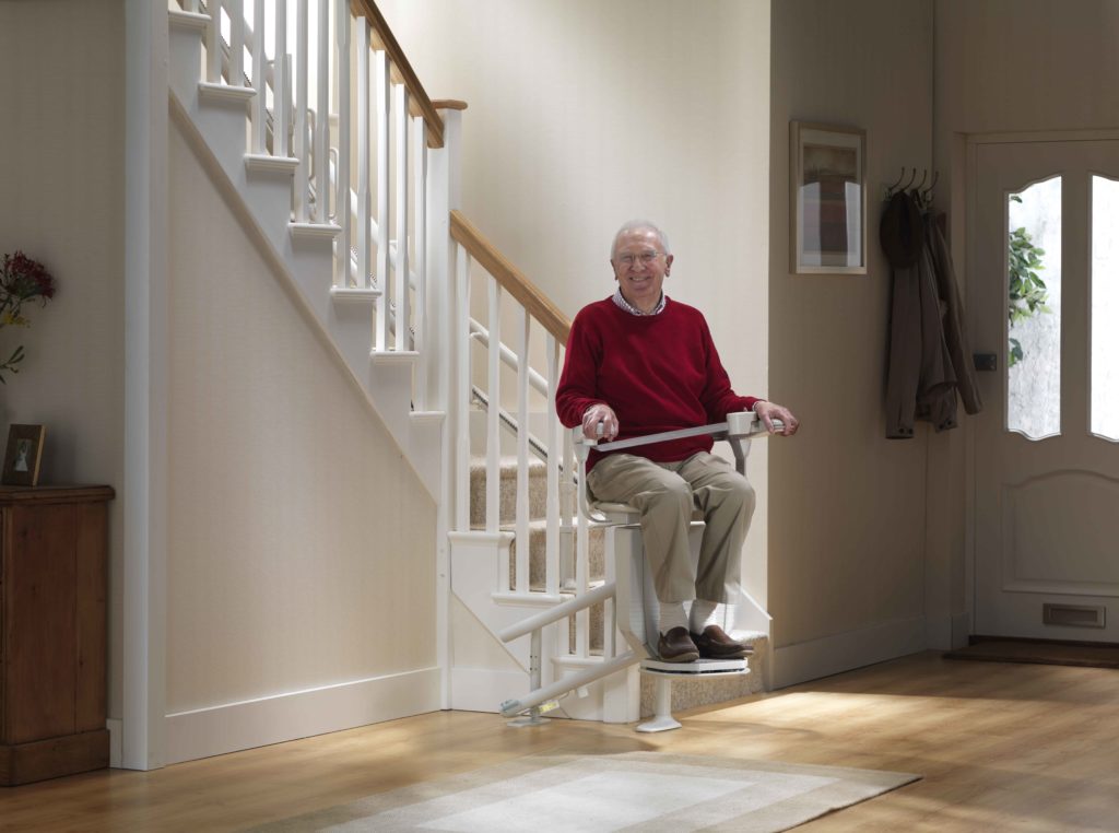 senior stairlift for curved stairs